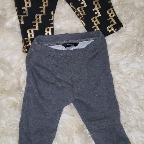 BEBE baby fleece lined leggings - Picture 2 of 2
